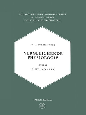cover image of Vergleichende Physiologie